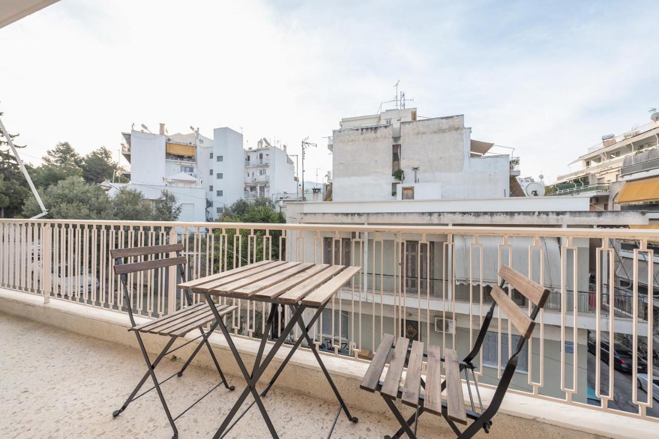 Cozy And Fresh Apt Close To Metro Athen Exterior foto