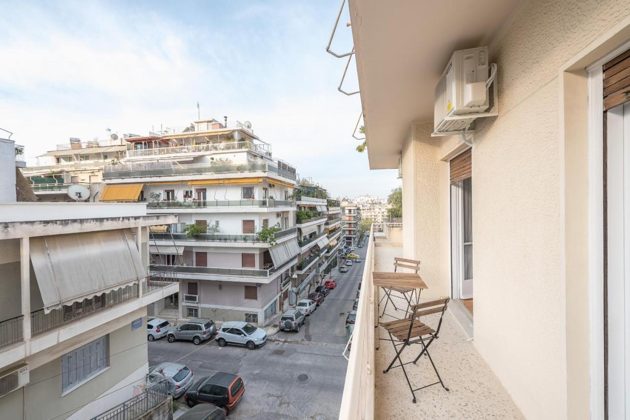 Cozy And Fresh Apt Close To Metro Athen Exterior foto